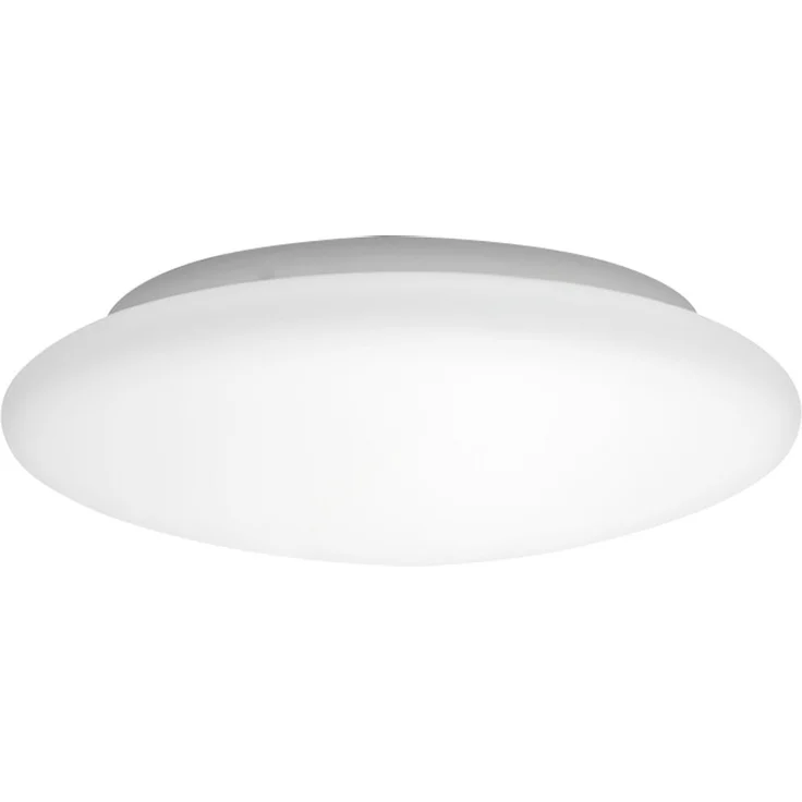 LED Deckenlampe, Metall, Glas weiß, 3000K, D 35 cm – Bild 1