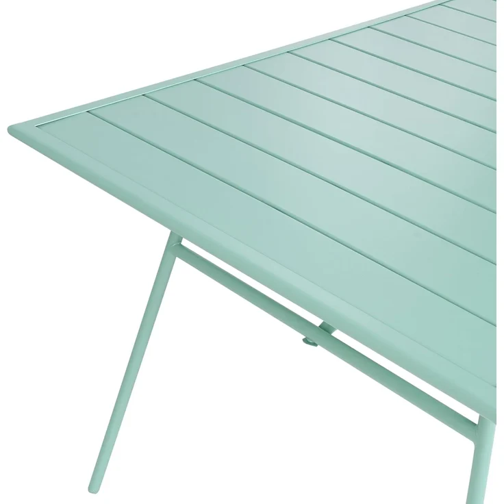 Gartentisch TERENZO 160 cm 90 cm Metall Mintgrün – Bild 5