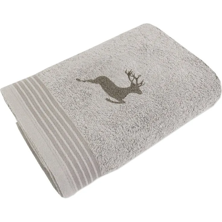 framsohn frottier Handtuch Frottierserie Hirsch Gästetuch Handtuch Duschtuch, (1-St), Mit Stick
