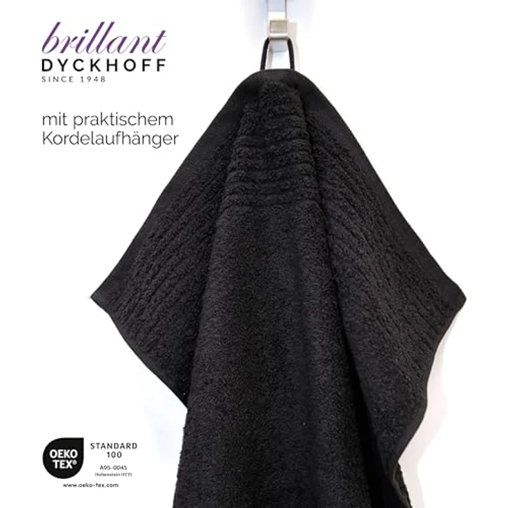 Dyckhoff Handtuch Set Brillant, Walkfrottee (Set, 6-St), mit Streifenbordüre,4 Handtücher (50x100cm), 2 Duschtücher (70x140cm) – Bild 6