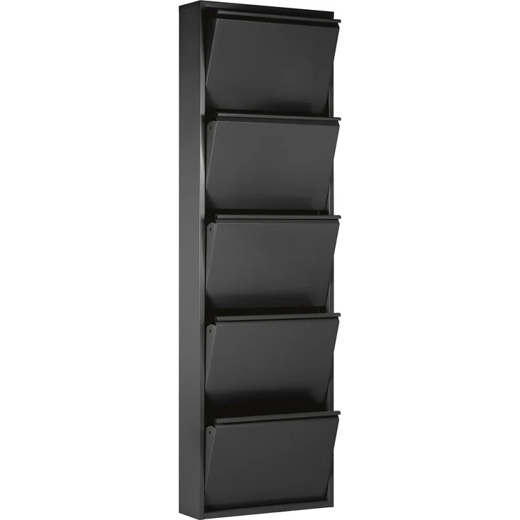 Schuhkipper >BLACK< (1stk) Schwarz lackiert, Metall, montiert - 50x172x15cm (BxHxT) – Bild 2