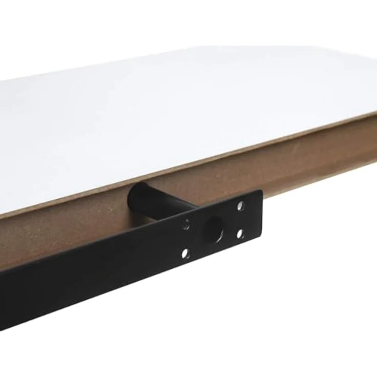eSituro Wandregal, schwebendes Regal für Wandmontage, Schweberegal Hängeregal Wandbrett im Wohnzimmer Schlafzimmer Küche Badezimmer, weiß modern, MDF, 30 x 3,8 x 22,9 cm – Bild 9
