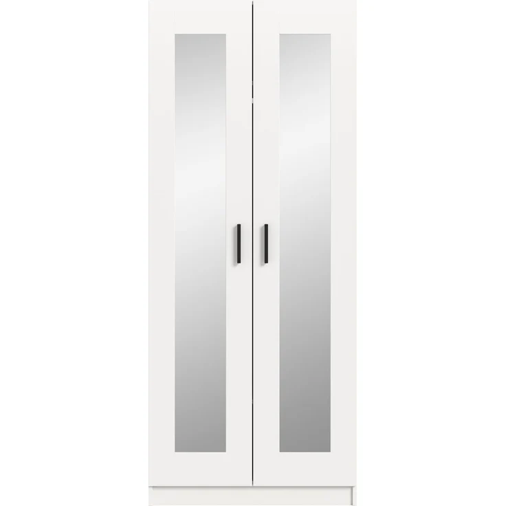 Visby Kleiderschrank 2-türig in weiß – Bild 2