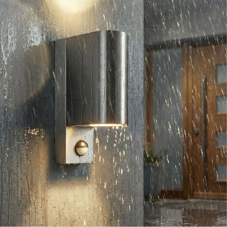 Maxkomfort Außen-Wandleuchte Up & Down Wandlampe mit Bewegungsmelder, Außen & Innen, GU10, ohne Leuchtmittel, Modern, IP44 wetterfest, Bewegungsmelder, exkl. Leuchtmittel – Bild 4