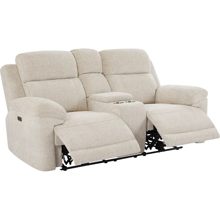 Vente-unique - KELUNO Couchgarnitur mit Sessel Stoff Beige - B 98 cm x H 104 cm x L 110 cm203 cm228 cm – Bild 5