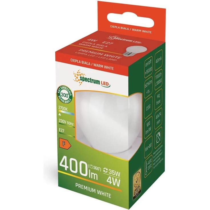 LED E27 4W 230V AC Warmweiß FILAMENT COG 400 Lumen 300° – Bild 1