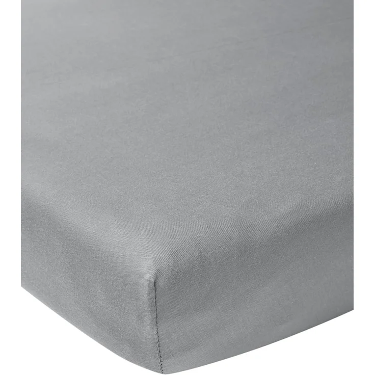 Meyco Jersey Spannbettlaken Grey 90 x 200 cm Grau