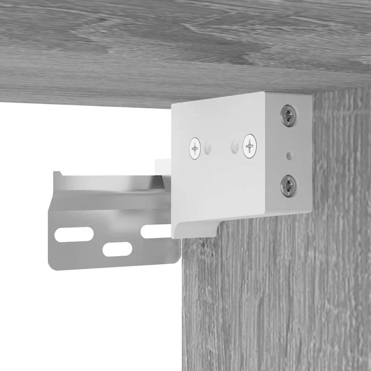 vidaXL Bad-Wandschrank Grau Sonoma 60x25x30 cm Holzwerkstoff 860063 – Bild 9