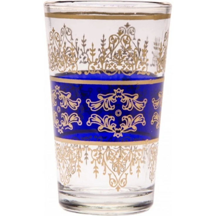 Marrakesch Orient & Mediterran Interior Teeglas 6er Set Marokkanische Teegläser Andalous Grün Gläser aus Glas 9 cm, 6-tlg, Glas, Handarbeit – Bild 3
