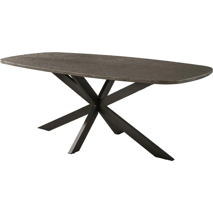 Esstisch Kivon Bronze-Metallic - oval mit Spider-Gestell, 215 cm – Bild 1