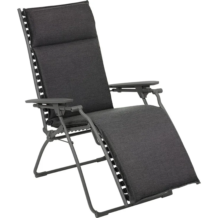 Outdoor Relaxliege BAYANNE Onyx / Gestell Titane
