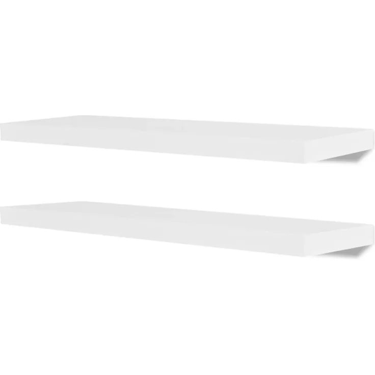 vidaXL Wandregale 4 Stk. Weiß 80 cm 275998