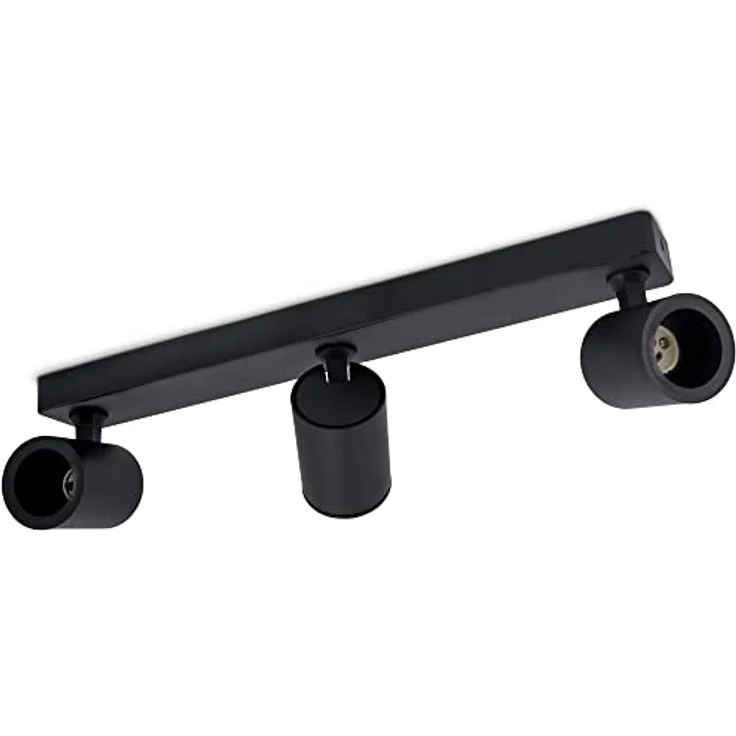 linovum LED Aufbaustrahler TENJO Deckenstrahler 3 flammig schwarz Spots drehbar & schwenkbar, Leuchtmittel nicht inklusive – Bild 2