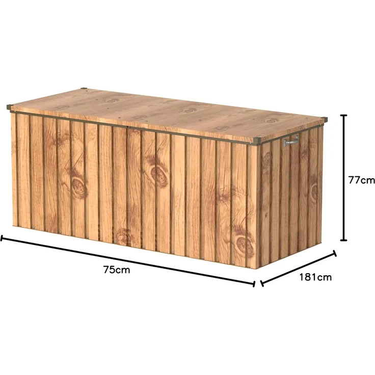 VCM Kissenbox Duramax Gerätebox 921172 Braun 174 x 73 x 73 cm – Bild 5