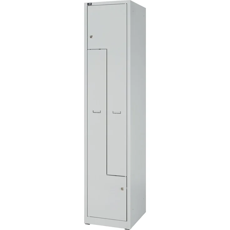 Bisley Z Garderobenschrank LIGHT, 1 Abteil für 2 Nutzer, lichtgrau – Bild 3