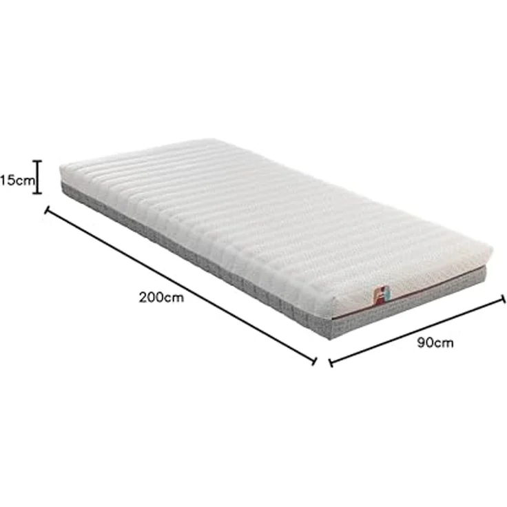 PIKOLIN - Matratze 90x200 cm für Ausziehbett, Kinderbett, Etagenbett, Jugendmatratze, HR-Schaum, extra Komfort, waschbarer Bezug, hohe Atmungsaktivität – Bild 3
