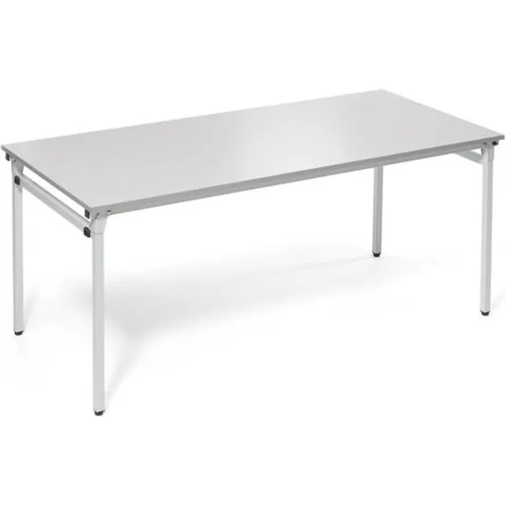 Soennecken Klapptisch 4-Fuß 1.800x800mm Gestell lichtgrau Platte licht