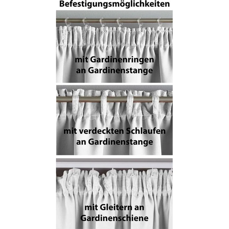 Gardinenbox Verdunkelungsvorhang (1 St), verdecketeSchlaufen, verdunkelnd, Vorhang Blickdicht »NewYork« Raffhalter 202020610 – Bild 3