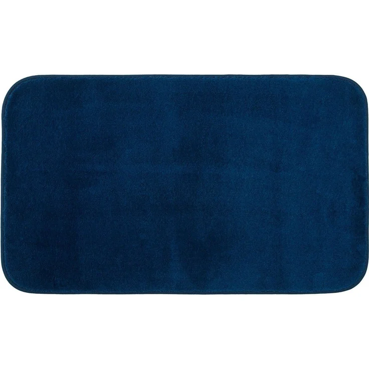 Gözze - Premium Rutschfester Badteppich, RIO, 100% Microfaser, 60x100 cm - Dunkelblau – Bild 1