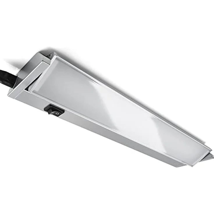 SO-TECH® LED Unterbauleuchte Alessia, schwenkbare Anbauleuchte mit diffuser Scheibe und Schalter, 10W, 580 mm, Verbindungskabel inklusive – Bild 1