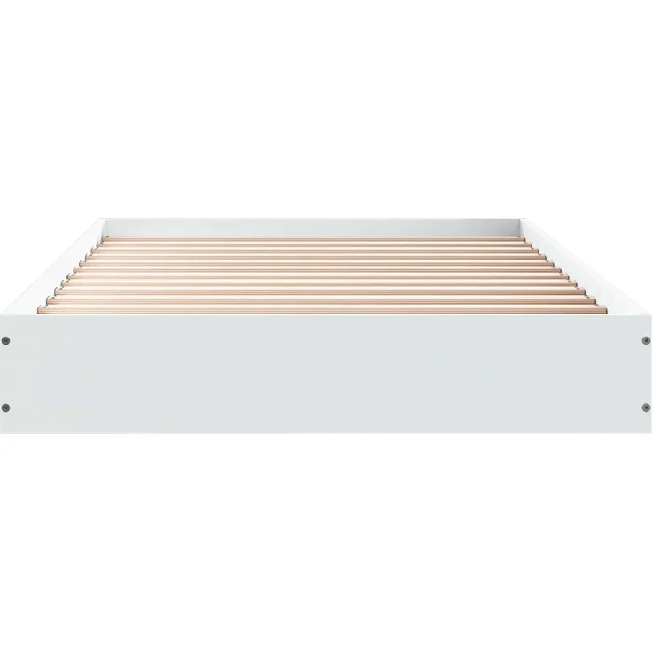 vidaXL Bodenbettgestell Weiß 80 x 200 cm Holzwerkstoff 8009075 – Bild 4