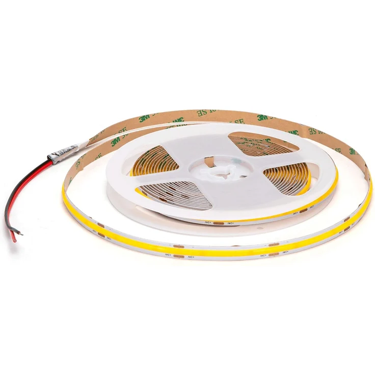 10m COB LED Streifen Strip DC 24V LED Strips mit 480LEDs 8mm Breite Kaltweiß 10 Meter inkl. trafo – Bild 3