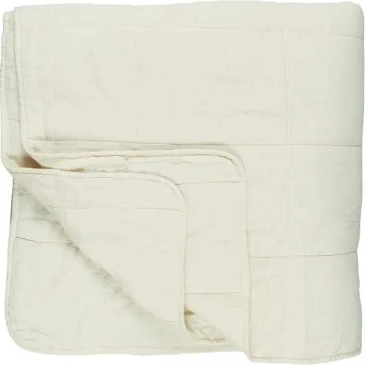 Bettdecke Tagesdecke Überwurf Wohndecke Quilt Creme 240x240cm Laursen 6209-82
