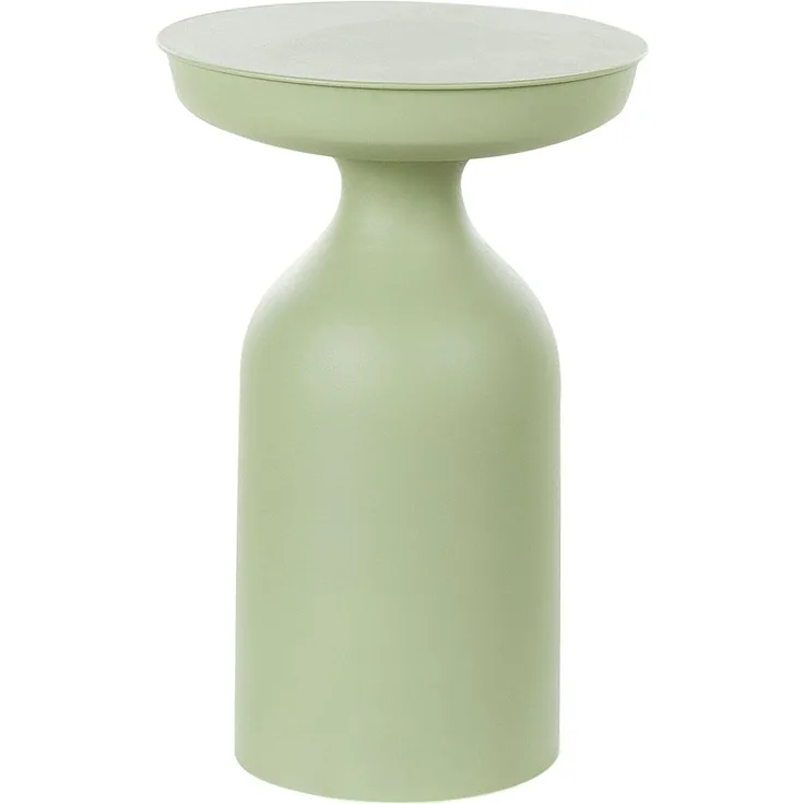 Beliani 'TENJO' Beistelltisch, Eisen / Metall hellgrün, 33 x 33 x 50 cm