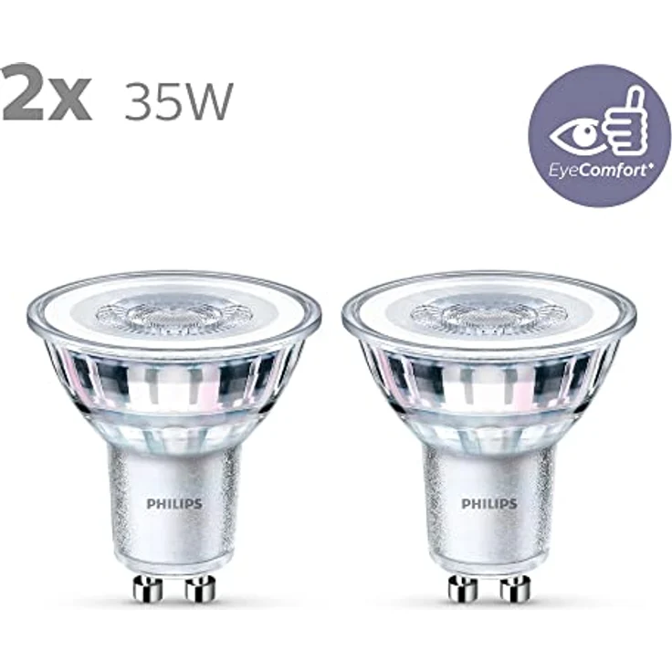 Philips LED-Reflektor GU10 3,5W, 2.700K warmweiß, 36° Winkel, 2er Multipack – Bild 5