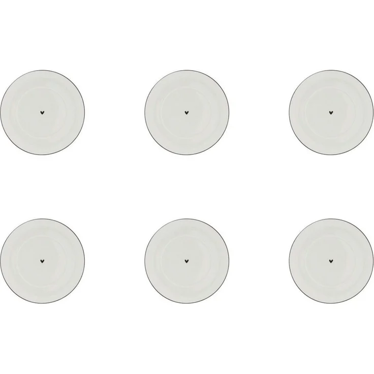 Bastion Collections Untertasse schwarzes Herz, Spülmaschinengeeignet – Bild 1