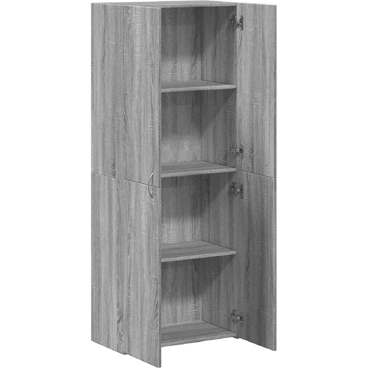 vidaXL Aktenschrank Grau Sonoma 60x32x153 cm Holzwerkstoff 3276649 – Bild 7