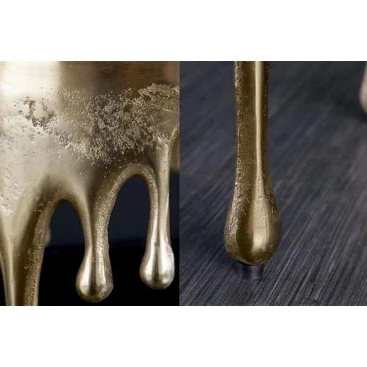 riess-ambiente Beistelltisch LIQUID LINE Ø50cm gold (Einzelartikel, 1-St), Wohnzimmer · Aluminium-Metall · rund · Tropfen-Design · Modern – Bild 5