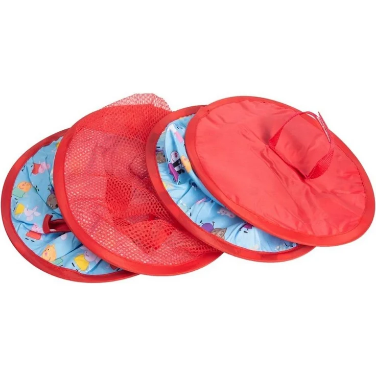 United Labels® Aufbewahrungsbox Peppa Wutz - Hängeaufbewahrung für Kinder Kinderzimmer Aufbewahrungsnetz 3 Fächer Rot 27,5 x 75 cm – Bild 2