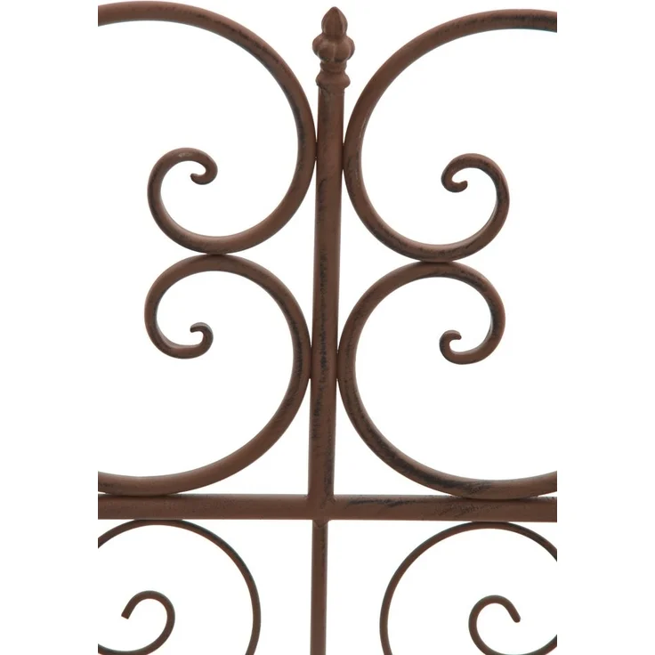 Gartenbank LENAR - Metall Braun 128x46x94 cm | Metallbank Garten 2 Seitzer Bank Terrasse Vintage Antik Gartenbank – Bild 4