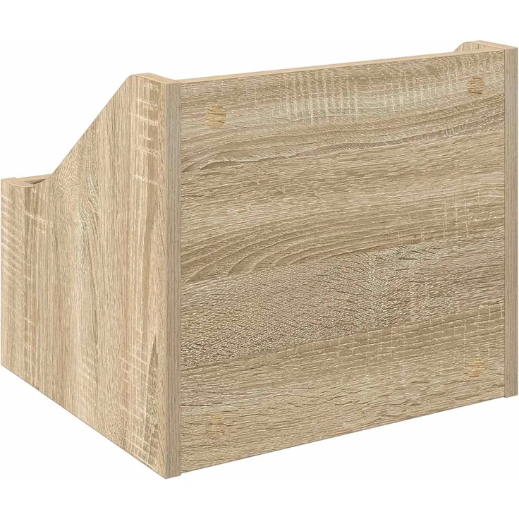 vidaXL LP Plattenbox 2 stk. Sonoma-Eiche 37 x 33 x 32 cm Holzwerkstoff 8012767 – Bild 7