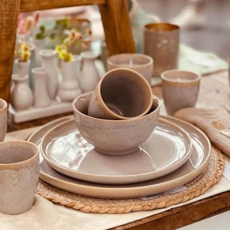 MEA LIVING Tasse MEA living STONEWARE Becher mit Henkel, Motiv "Herz", Stoneware – Bild 6