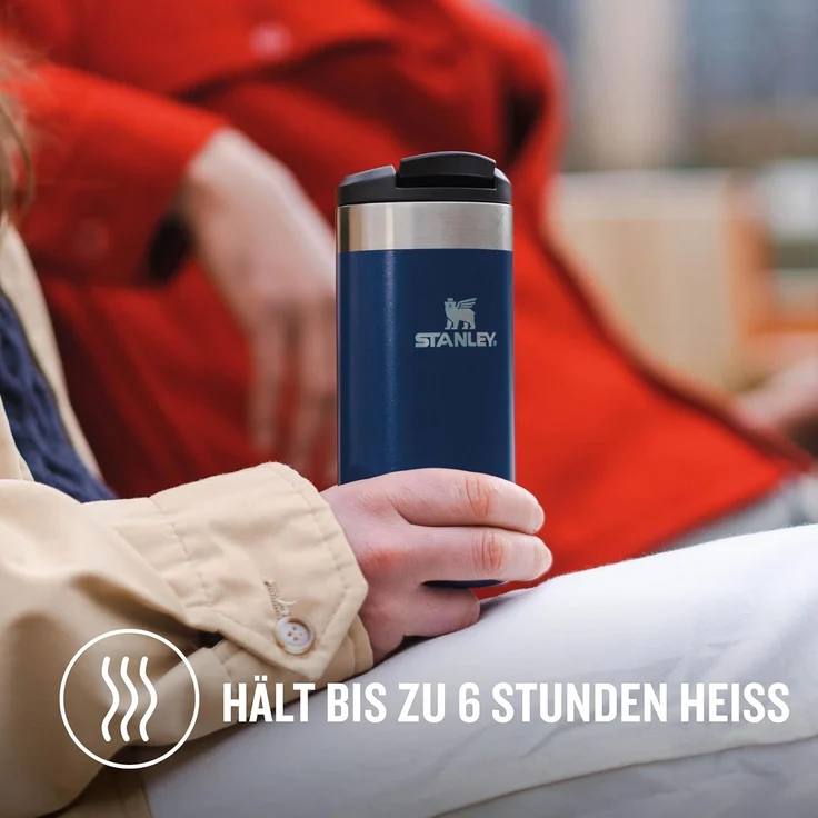 Stanley Isolierbecher The Aerolight Transit Mug 0,47l Royal Blue Metallic – Bild 4