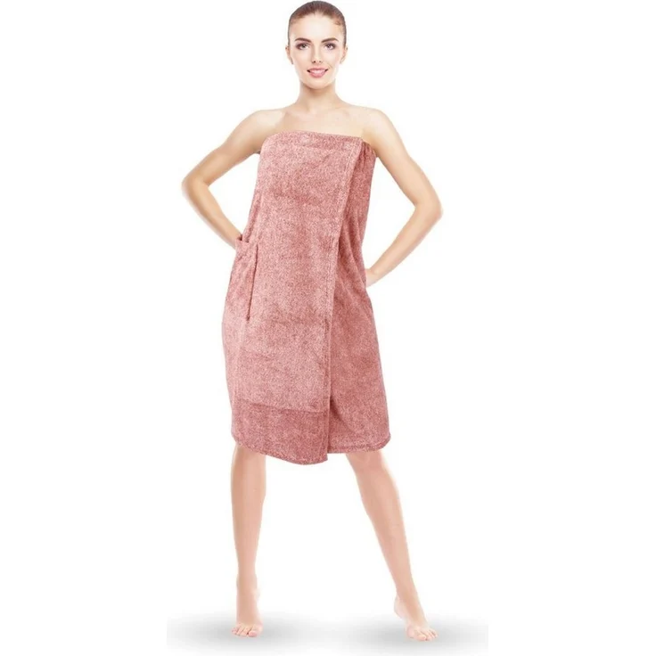 Bestlivings Saunatuch Damen 80x145cm, (1-St), Sauna Kilt "Flauschig" Saunahandtuch mit Gummizug und Knopfverschluss – Bild 2