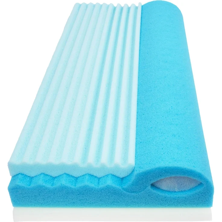 Traumschloss Nackenstützkissen Klima Control, Füllung: Klima-Hybridschaum, Bezug: Polyester (73% Polyester 27% Coolmax Polyester), Soft-Touch Feeling & 3D Klimaband zur besseren Belüftung – Bild 6