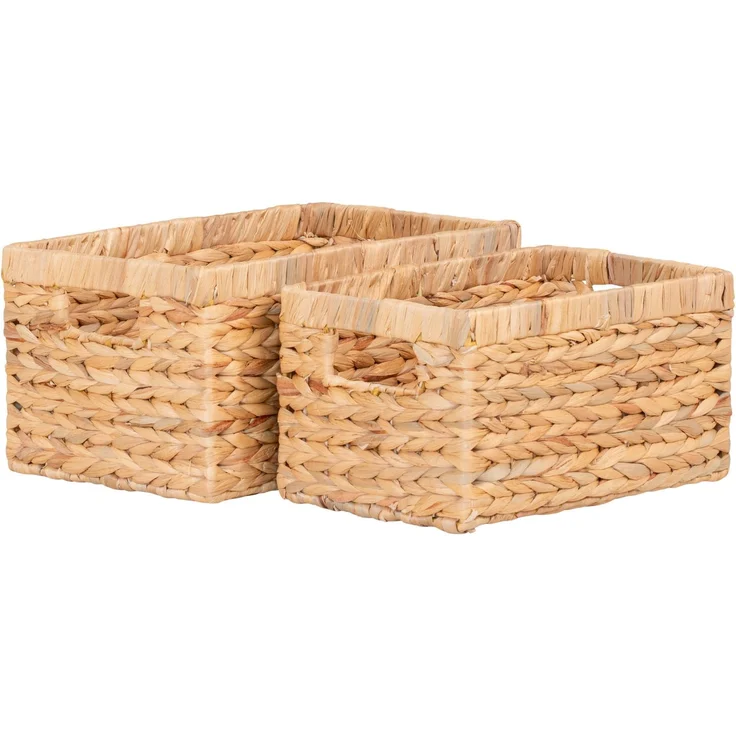 House Nordic Körbe, Wasserhyazinthe, natur, 2er-Set – Bild 1