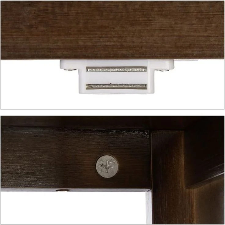 Badezimmerschrank dunkelbraun LAMELL 10020922 – Bild 7