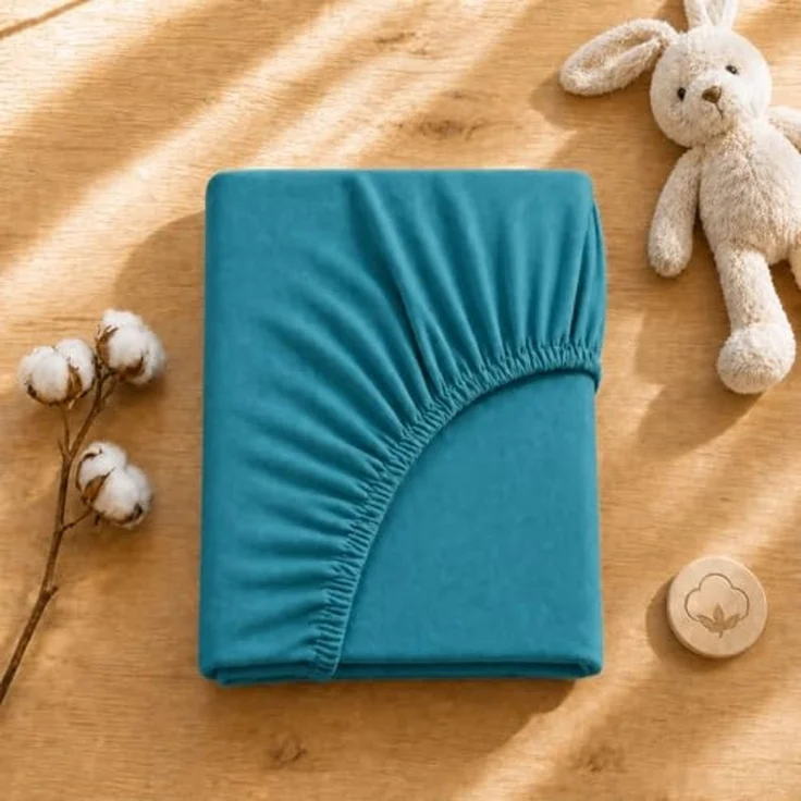 leevitex® Spannbettlaken Spannbettlaken Kinder Spannbettlaken Premium 170 g/m², Gummizug: Rundumgummizug, (2 Stück), schwer & blickdicht, 100% Baumwolle, 70 x 140 cm – Bild 3
