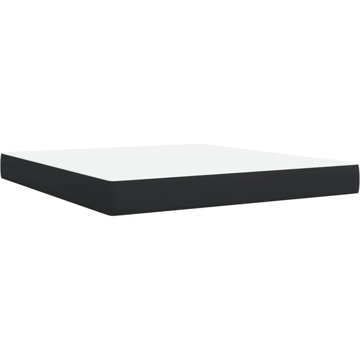 vidaXL Boxspringbett mit Matratze Schwarz 180x200 cm Kunstleder 3288432 – Bild 9