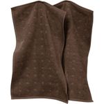 Möve Gästehandtuch Gästetuch 2er-Pack "Quadretti", Frottier (2-St), Walk-Frottier Uni