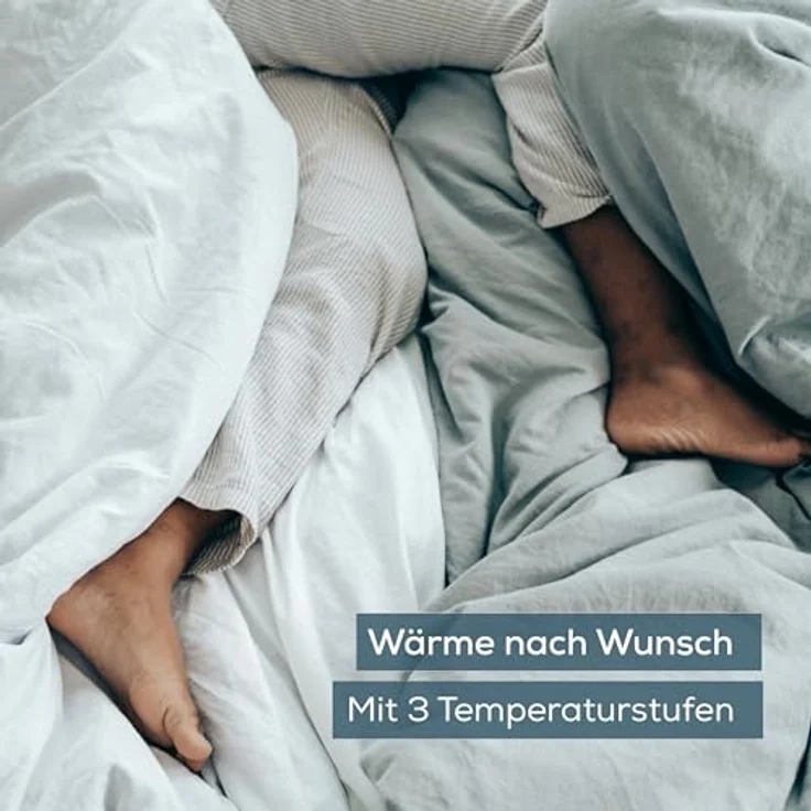 Beurer UB 74 Wärmeunterbett, elektrische Heizdecke mit Abschaltautomatik und Überhitzungsschutz, Wärmedecke in praktischer Spannbetttuch-Form mit 3 Temperaturstufen, waschbar, 200x100 cm – Bild 5
