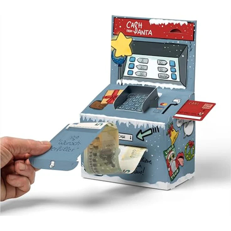 SURPRISA Geschenkbox Geld-O-Mat Geldgeschenk Verpackung – Kreatives DIY Geldautomat, für Geldgeschenke zum Geburtstag, Hochzeit & besondere Anlässe – Bild 2