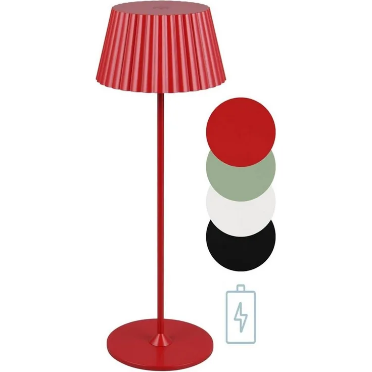 lightling LED Tischleuchte Suela, LED fest integriert, Warmweiß, inkl. Ladestation, On/Off Touch Funktion, Dimmer