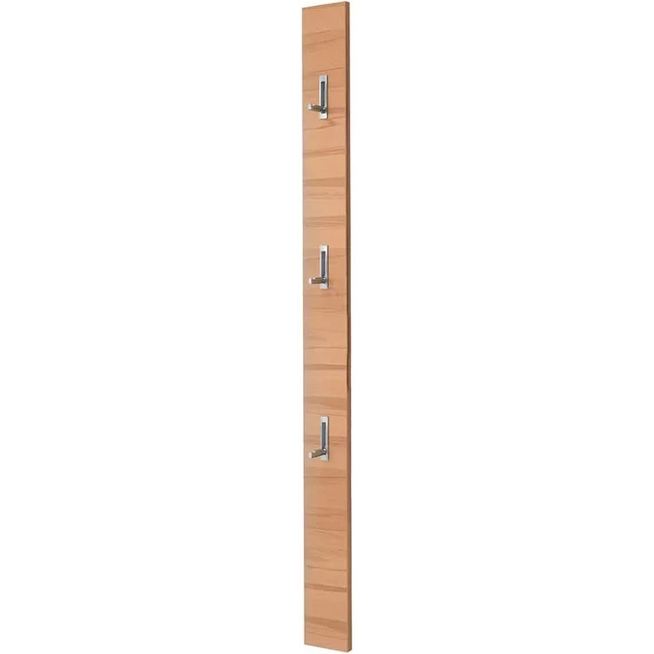 Garderobenpaneel Single / Solo, Holz, Holzwerkstoff, Holzfarben, 14 x 170 x 3 cm