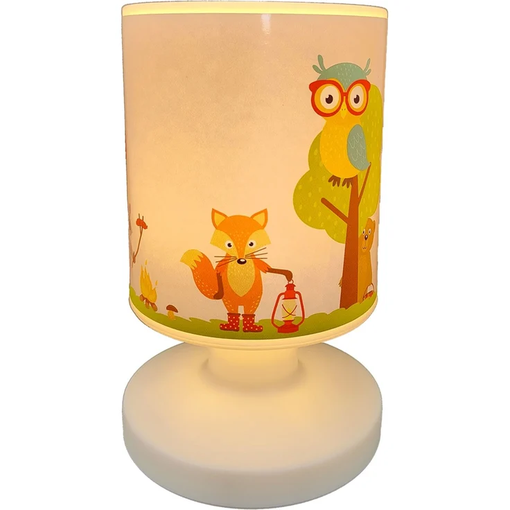 LED Akku Tischleuchte mit Waldtier Motiven per USB aufladbar, Höhe 20cm – Bild 3