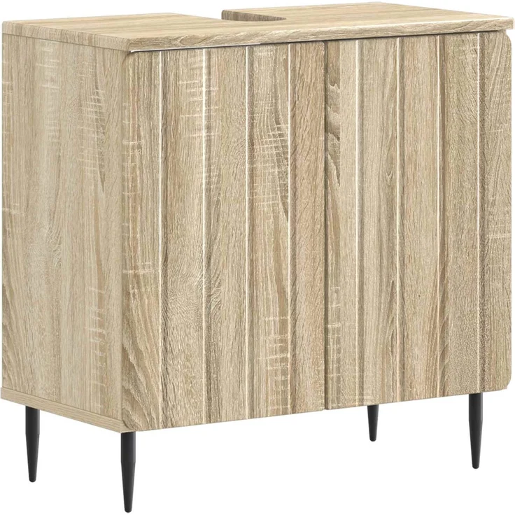 vidaXL 2-teiliges Badezimmer Schrank Set ZWOLLE Sonoma-Eiche 3417596 – Bild 3